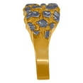 thumbnail image 2 of 10k Two-tone Gold Womens Nugget Fashion Ring 11x3.5mm Wide Ring for Women - 1.5 Grams, 2 of 2