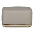 thumbnail image 1 of Pemberly Row Outdoor Solid Teak Wood Ottoman Natural Look - Gray, 1 of 5