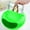 Green, variant on Double Layer Snack Bowl for Dry Fruits Nuts Candy, Food Grade Plastic Serving Dish with Waste Shell Holder, 8.5in Round Tray