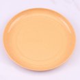 thumbnail image 1 of Nvzi 6pcs 5.9 Inches Lightweight Mini Wheat Straw Plates,Reusable Plate Set Dishwasher & Microwave Safe,Unbreakable Deep Dinner Plates,They are easy to clean,Yellow, 1 of 5