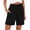 🔥 Black, variant on Sentmoon Linen Shorts for Women High Waist Womens Casual Shorts Breathable Solid Color Regular Fit Women's Shorts with Pockets Active for Beach and Vacation Beach Day Essentials S-2XL