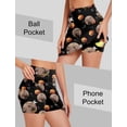 thumbnail image 3 of Pinspark Skorts for Woman with 4 Pockets Golf Skirts Knee Length High Waisted Tennis Skirt Built-in Shorts, 3 of 4