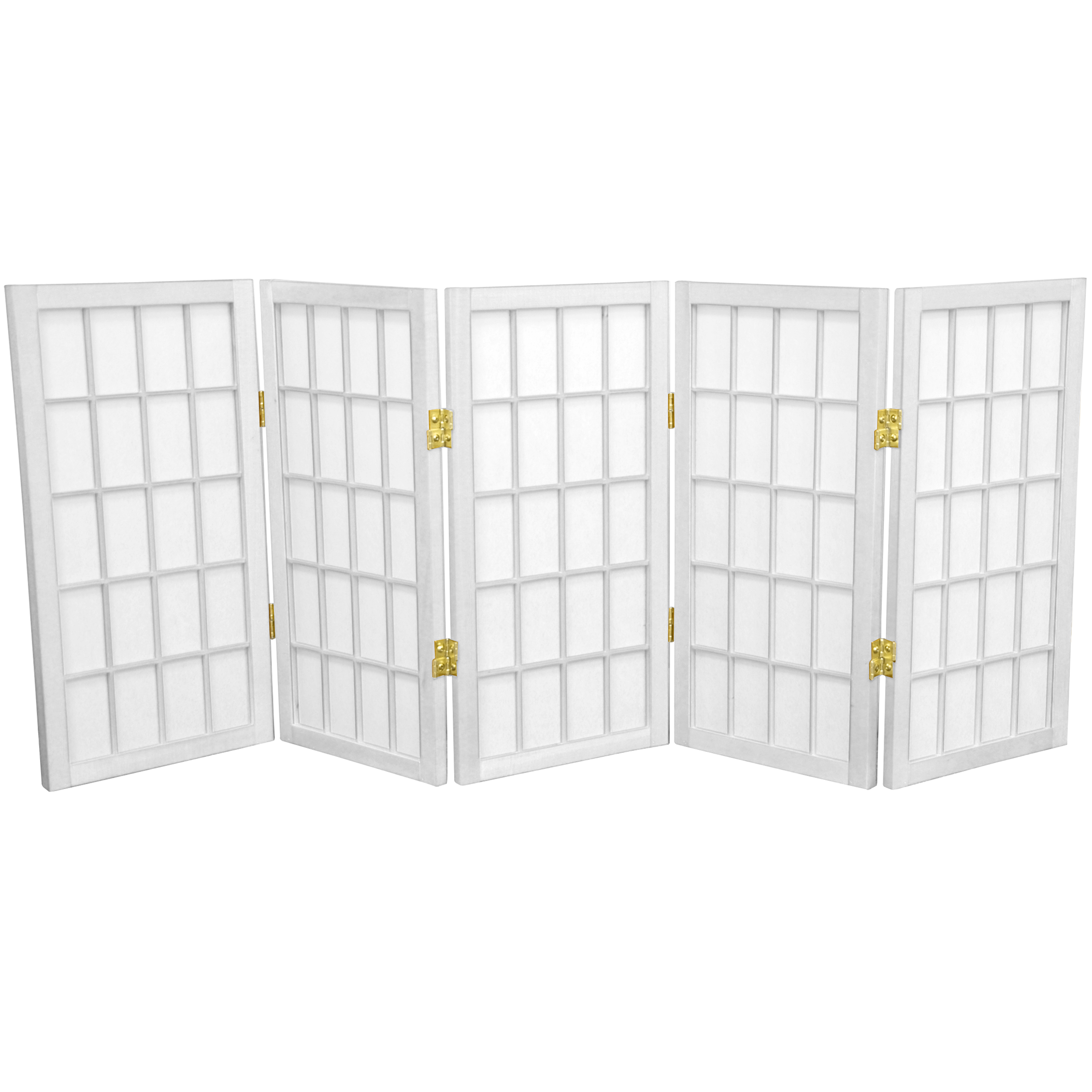 3 Panels Rosewood B Tall Desktop Window Pane Shoji Screen Oriental Furniture 2 ft