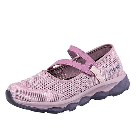 

Luiyenes Ladies Fashion Colorblock Mesh Breathable Non Slip Soft Sole Casual