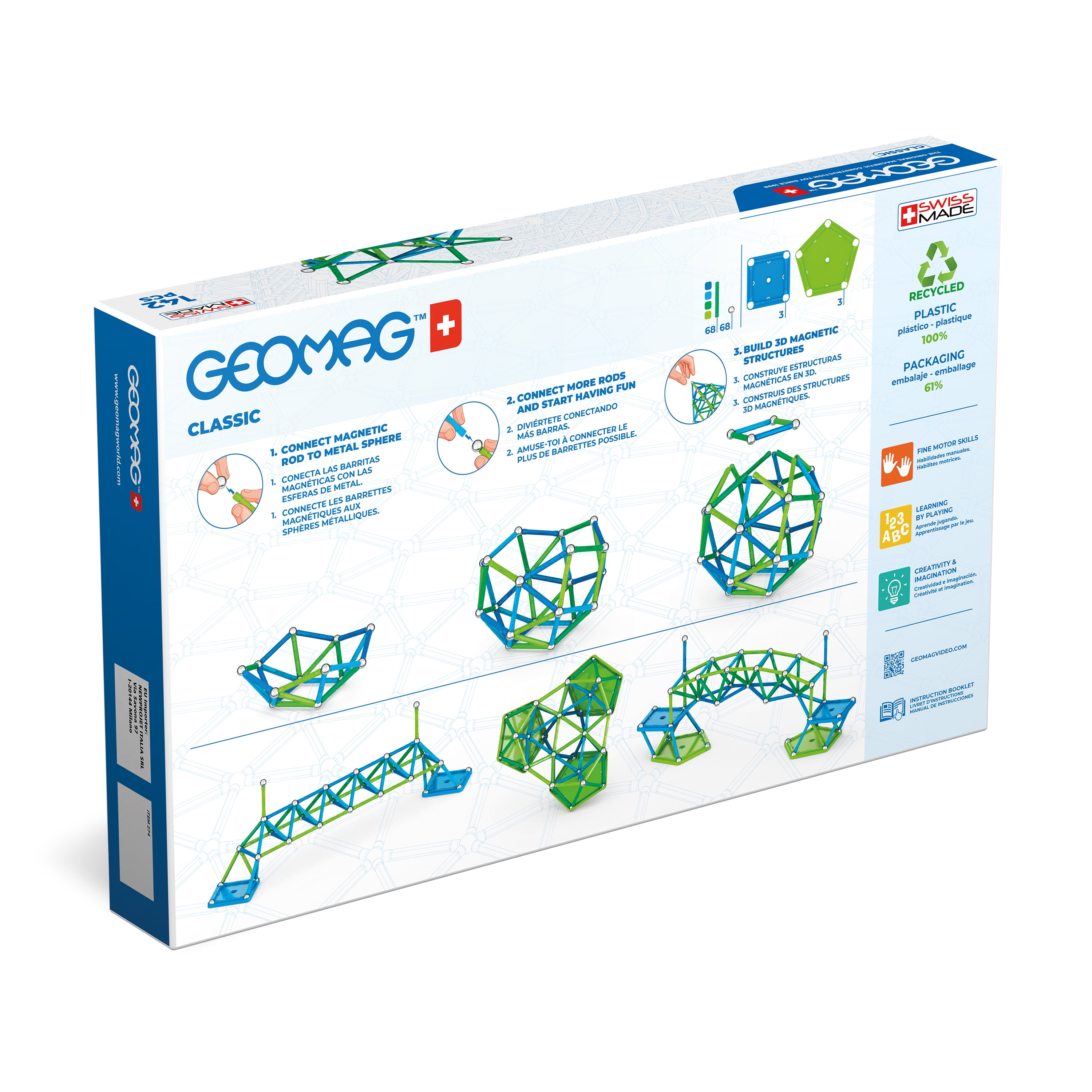 Recycled Geomag Classic 42 Piece Set Reviewed