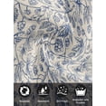 thumbnail image 7 of Blue Flowers Cloth Napkins Set of 8 Reusable Dinner Napkins, Retro Rustic Botanical Floral Leaves Vines Cocktail Napkin Washable Table Napkins for Wedding/Holiday Party/Baby Shower 20"x20", 7 of 7