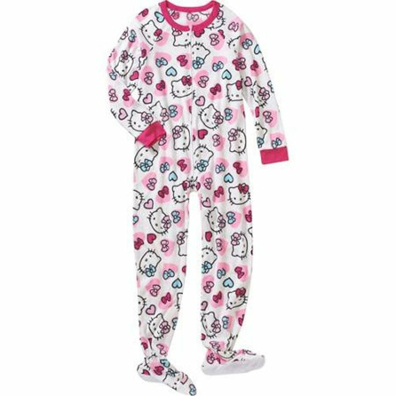 Hello Kitty Girl Footed Sleeper Blanket Pajama Size 6/6X