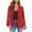 Red, variant on Womens Casual Cape Open Front Split Sleeve Blazer Jacket