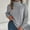 Gray, variant on Amidoa Turtleneck Sweaters for Women Green Long Sleeve Cable Knit Lightweight Pullover Sweaters Cardigans for Women L