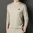 thumbnail image 5 of Men's Autumn Round Neck Pullover Fashionable and Versatile Casual T-Shirt, 5 of 6