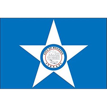 City of HOUSTON Flag Sticker Decal (texas tx decal) Size: 3 x 5