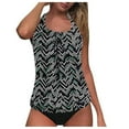 thumbnail image 1 of Women Tankini Swimsuit Tummy Control Top With Shorts Two Piece Bathing Suit, 1 of 6