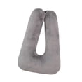 thumbnail image 2 of Almohada de viaje para asiento de coche,Almohada de viaje para asiento trasero de coche para adultos y niños,Cojín de almohada de viaje para el asiento trasero para viajes largos,Almohada Gris, 2 of 9