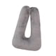 thumbnail image 2 of Almohada de viaje para asiento de coche,Almohada de viaje para asiento trasero de coche para adultos y niños,Cojín de almohada de viaje para el asiento trasero para viajes largos,Almohada Gris, 2 of 9
