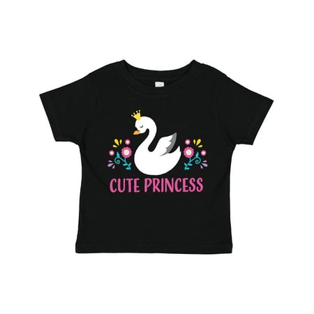 

Inktastic Cute Princess with Swan Gift Toddler Toddler Girl T-Shirt