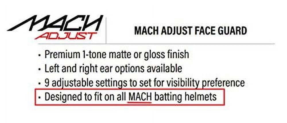 Rawlings MACH ADJUST Gloss RHB Jaw Guard | Scarlet | N/A