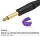 thumbnail image 5 of Cable para Guitarra Instrumento, 19,69 Pies 1/4 Pulgadas a 1/4 Pulgadas TRS Recto a Recto Ángulo Eléctrico Bajo Cable Cordón para Guitarra Bajo Púrpura, 5 of 5