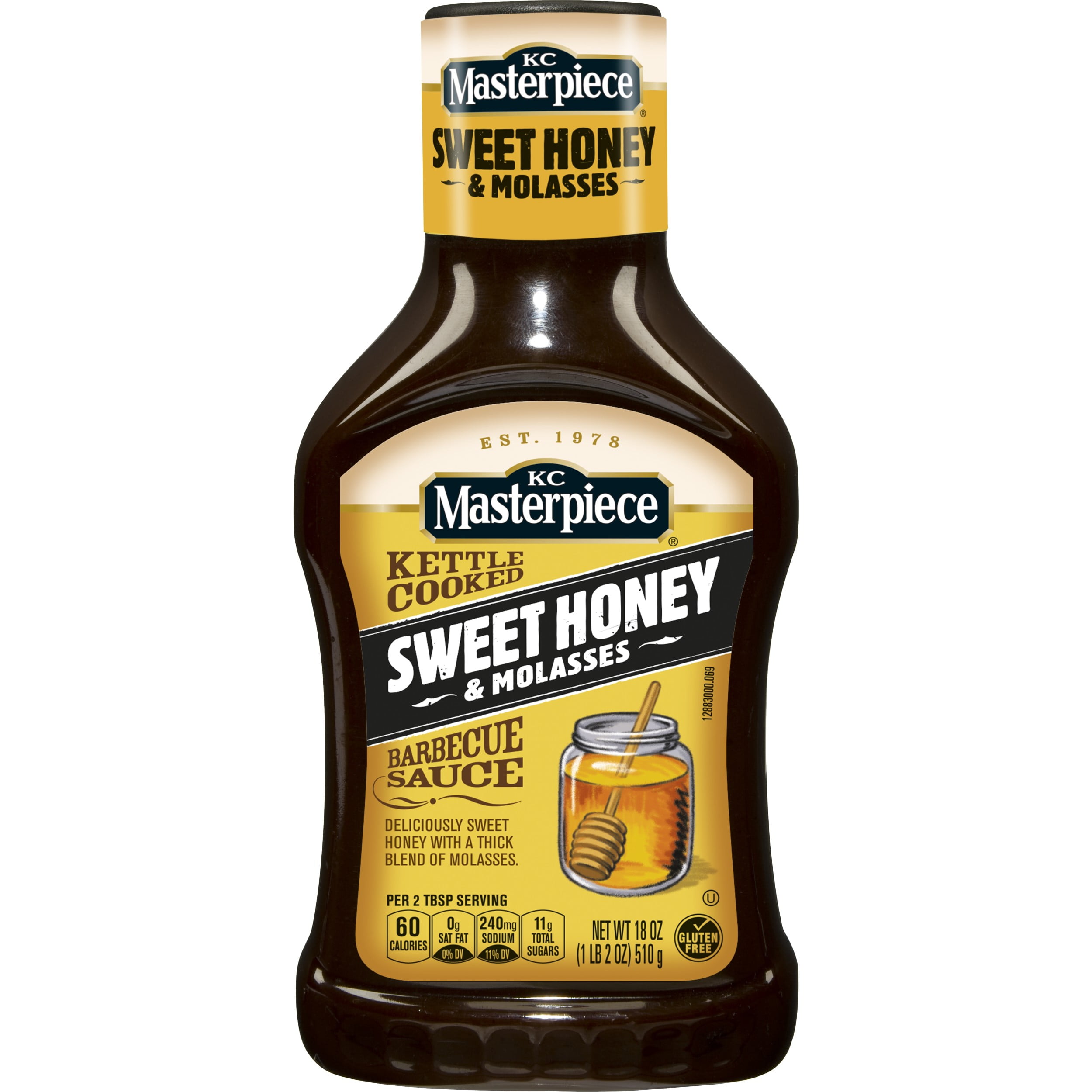 KC Masterpiece Sweet Honey and Molasses Barbecue Sauce, 18 oz