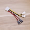 thumbnail image 3 of Cable adaptador PWM de 4 pines para CPU, 4 pines a 3 pines, para ventilador de CPU, placa base, divisor de ventilador (negro), 3 of 6
