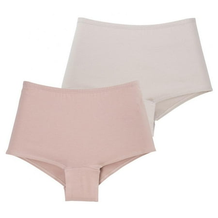 

Boy Shorts Underwear for Women High Waisted Cotton Panties Stretch Briefs 2 Pack