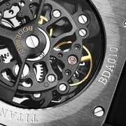 Boderry Skeleton Watches Mens Square Titanium Automatic Mechanical STORM Luxury Clock 100M Waterproof Mechanical Watch For Men