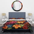 thumbnail image 3 of Designart "Colorful Jungle Dreams A Vibrant Experience" Jungle Bedding Covert Set - Landscapes Colorful Tropical Bed Set With 2 Shams, 3 of 5