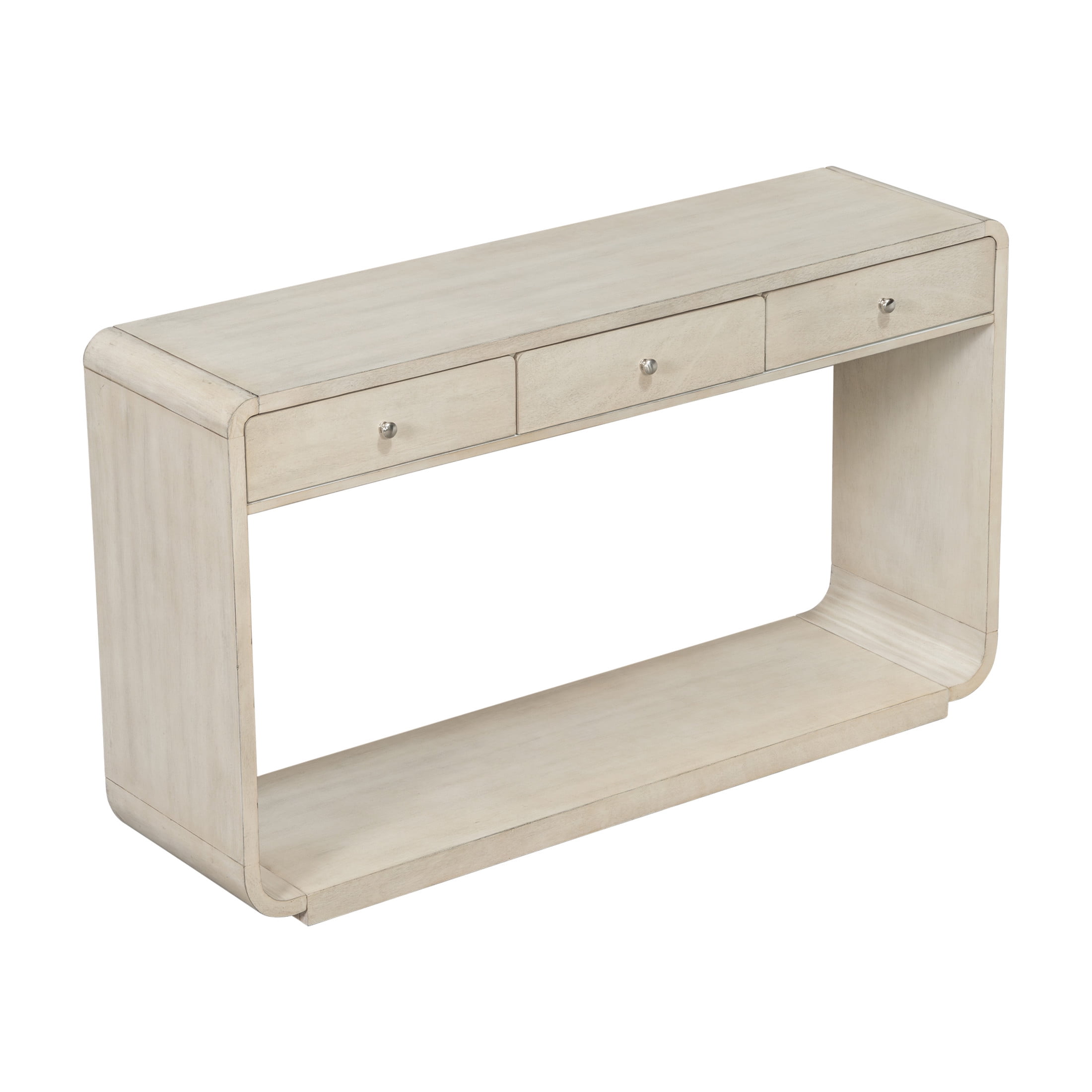 Christopher Knight Home 55" Console Table with 3 Drawers and Bottom Shelf, Natural