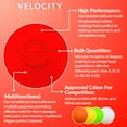 thumbnail image 3 of Velocity Lacrosse Balls – 36 Pack – Official Size, NFHS & College Approved – Red, 3 of 7