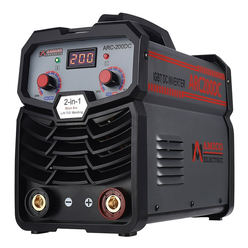 Amico ARC200, Professional Stick Arc LiftTIG Welding Machine, 80 Duty Cycle, 100250V Wide
