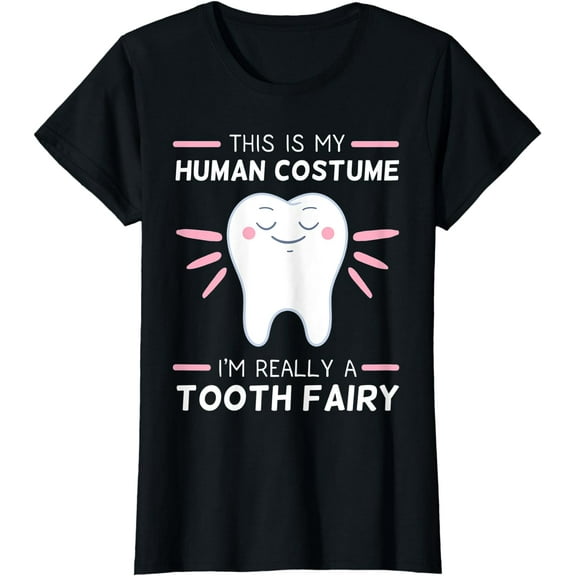 Tooth Fairy Human Costume Dental Hygienist Dentists T-Shirt