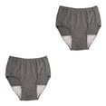 thumbnail image 3 of Youkk Reusable Washable Mens Underwear for Incontinence Breathable Briefs Pant 100CC Dark Grey L 2Set, 3 of 4