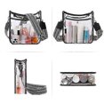 thumbnail image 3 of Multifunctional Sports Shoulder Bag for Women Men Keys Lipstick Sunglasses Storage Holder Transparent Messenger Bag with Adjustable Strap Stadium, 3 of 4