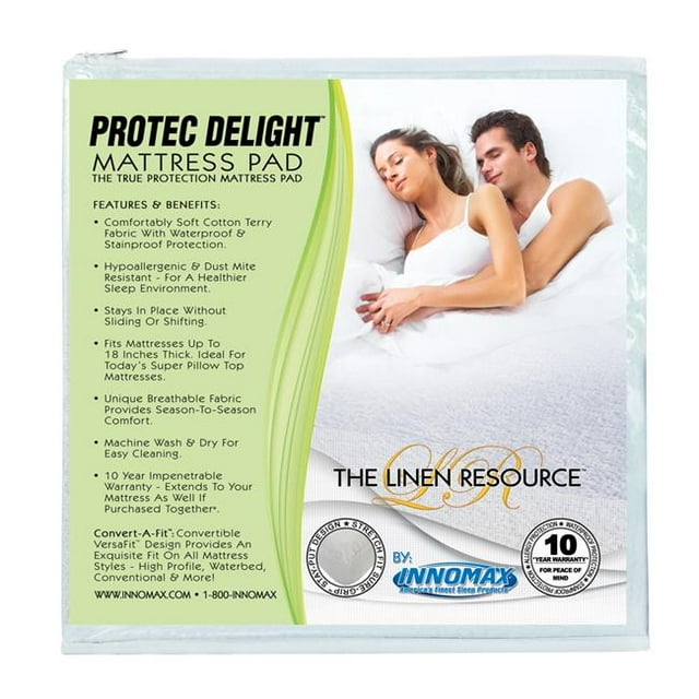 Innomax 5-85-WP-Q Protège-Matelas Delight True Protection, Format California Grand-Grand
