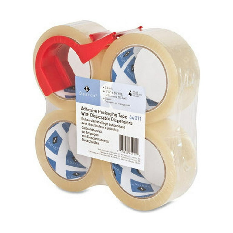 Sparco Heavy-duty Packaging Tape with Dispenser - 55 yd Length x 2 Sparco Heavy-duty Packaging Tape with Dispenser - 55 yd Length x 2