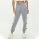 thumbnail image 3 of Pantalones deportivos casuales con botones y puños para mujer: pierna ancha, cordón ajustable, tejido suave y transpirable. Tallas: S-XL., 3 of 8