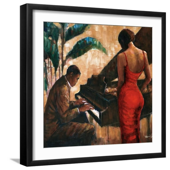 Art.com Enchanting Keys Art Print by Monica Stewart, Black Frame Wall Art, 21" x 21"