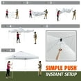 thumbnail image 2 of Ozark Trail 10x10 Instant Pop Up Canopy Tent with Simple Push Setup – Straight Leg Pop-Up Tent for Tailgating, Camping & Events, 2 of 13