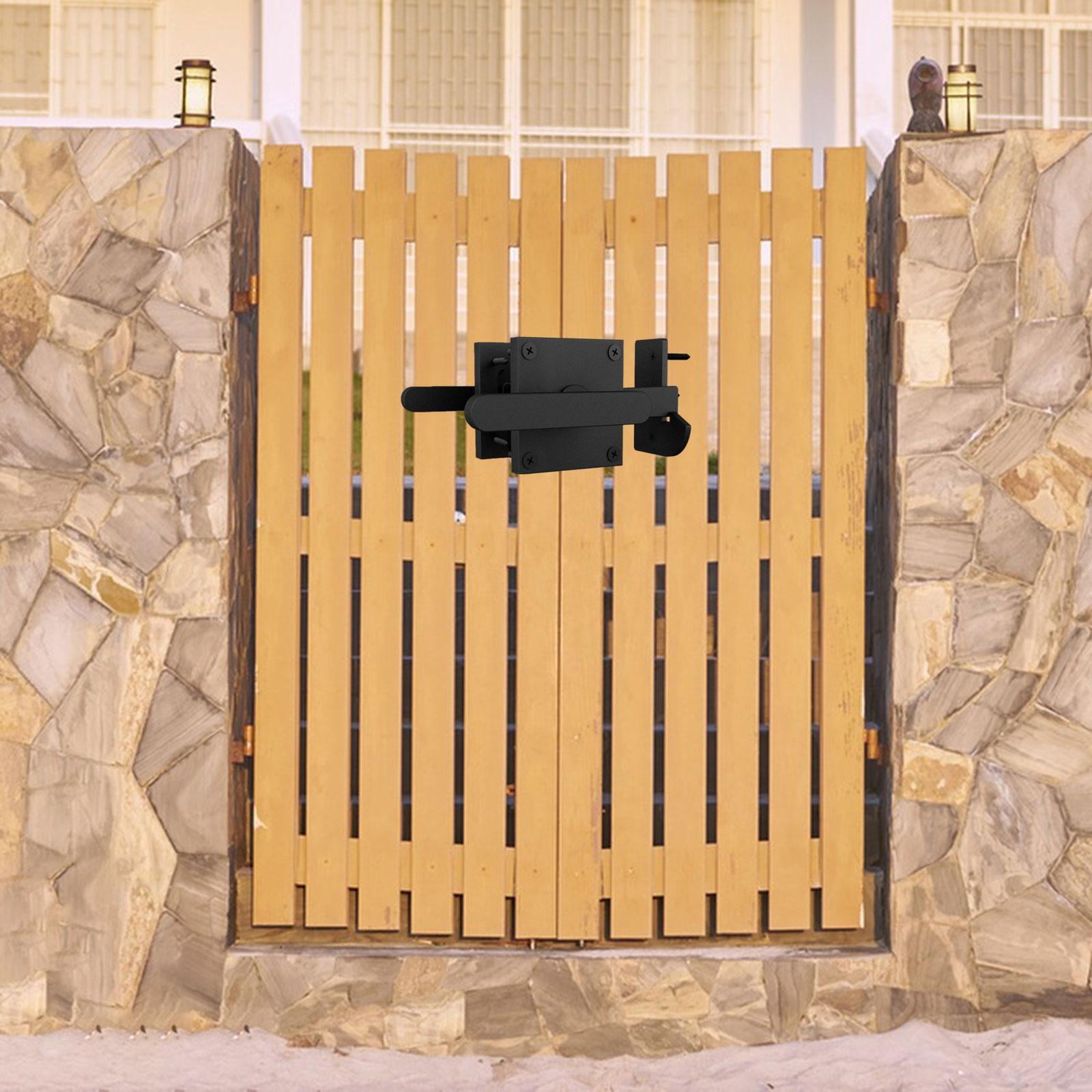 YWMJZEU Double Side Gate Latch Easy Installation Aluminum Alloy Heavy Duty Gate Hardware