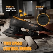 MAXXT Random Orbital Sander Brushless 350W 3A Multi-function Variable Speed with 10 Sanding Paper for Woodworking