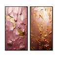 thumbnail image 2 of Designart "Mystical Joy Abstract in Pink and Gold II" Abstract Painting Framed Wall Art Set Of 2 - Modern Gold Framed Wall Art Set Of 2, 2 of 6