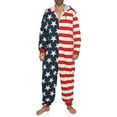 thumbnail image 2 of Prestigez Combinaison une Pièce à Capuche pour Homme Style Américain Pyjama Tenue d'Intérieur, 2 of 4