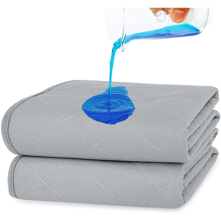 RMS Ultra Soft 4-Layer Washable and Reusable Incontinence Bed Pads, 34X36  with Four Handles