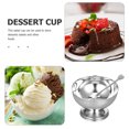 thumbnail image 2 of 1 UNID Ensalada de acero inoxidable Copa Helado Cuenco Postre Fruta Snack Cup Cup, 2 of 6