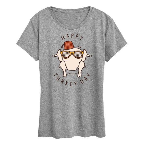 Friends - Happy Turkey Day - Women's Short Sleeve Graphic T-Shirt
