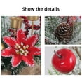 thumbnail image 6 of Desktop Christmas Tree with Lights,Christmas Candle Holders Christmas Decorations Red Fruit Simulation Leaves Santa Claus Room Decoration Desktop Ornaments(G 13in), 6 of 6