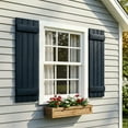 thumbnail image 3 of Barara King Window Shutters with Premium Board and Batten, Plantation Shutters with Two Horizontal Rails and Easy Mount for Farmhouse, Home Office, Living Room, Bedroom, Blue(14"*51"), 3 of 8