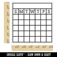thumbnail image 2 of Blank Calendar Goal Habit Tracker Self-Inking Rubber Stamp Ink Stamper - Blue Ink - Large 1-1/2 Inch, 2 of 7