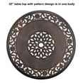 thumbnail image 3 of UBesGoo 32" Outdoor Aluminum Bistro Round Table with Umbrella Hole, Outdoor Indoor Coffee Table,Bronze, 3 of 7