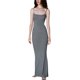 thumbnail image 2 of Txlixc WFaldas largas de tirantes de verano para mujeres, faldas de lazo cuadrado de pasta sólida para clubes de fiestas Txlixc moda, 2 of 8