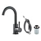thumbnail image 4 of Grifo de acero inoxidable Grifo de monomando perfecl Grifo de lavabo de baño negro, 4 of 8